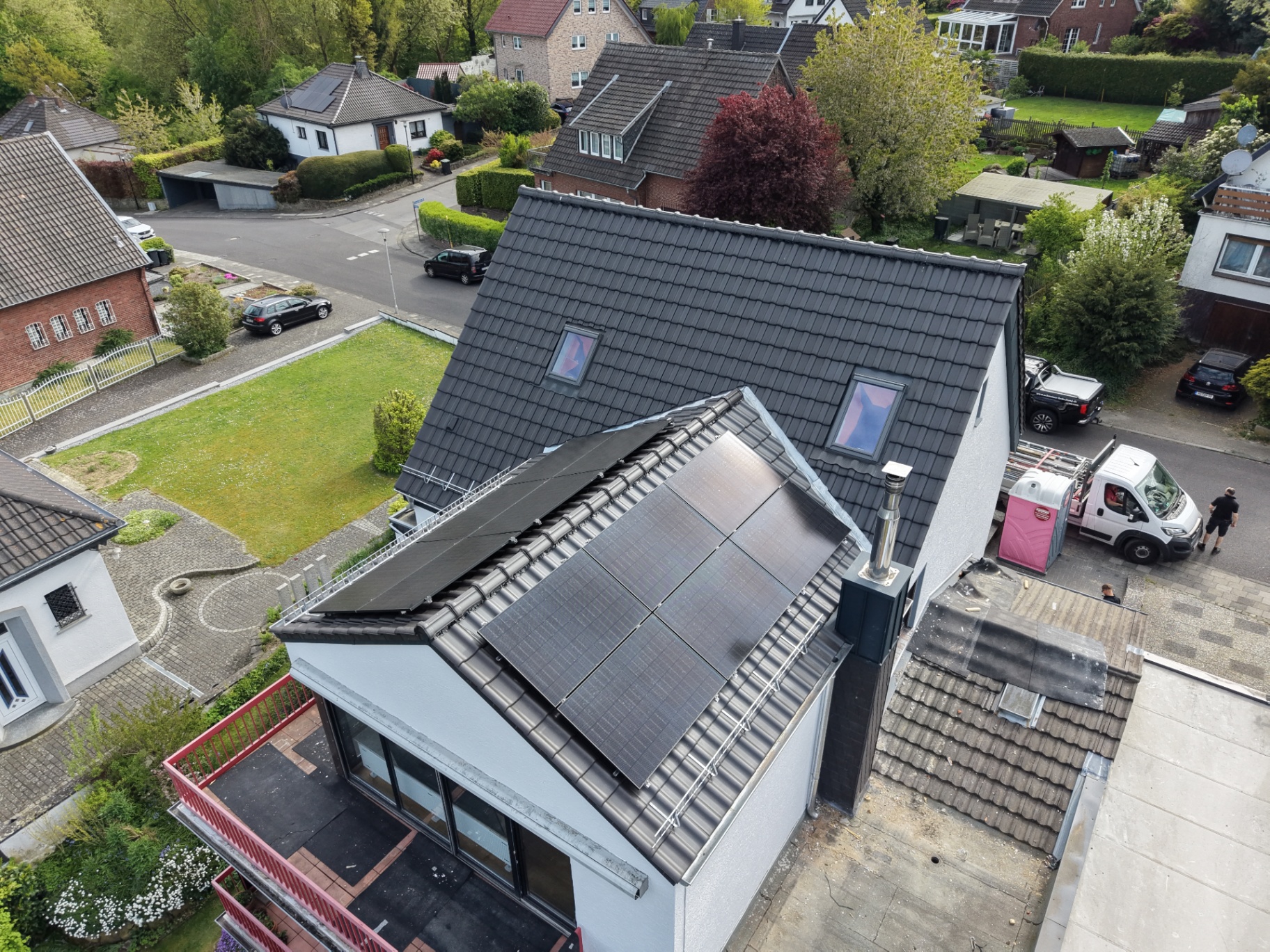 PV-Anlage – Perspektive aus der Luft