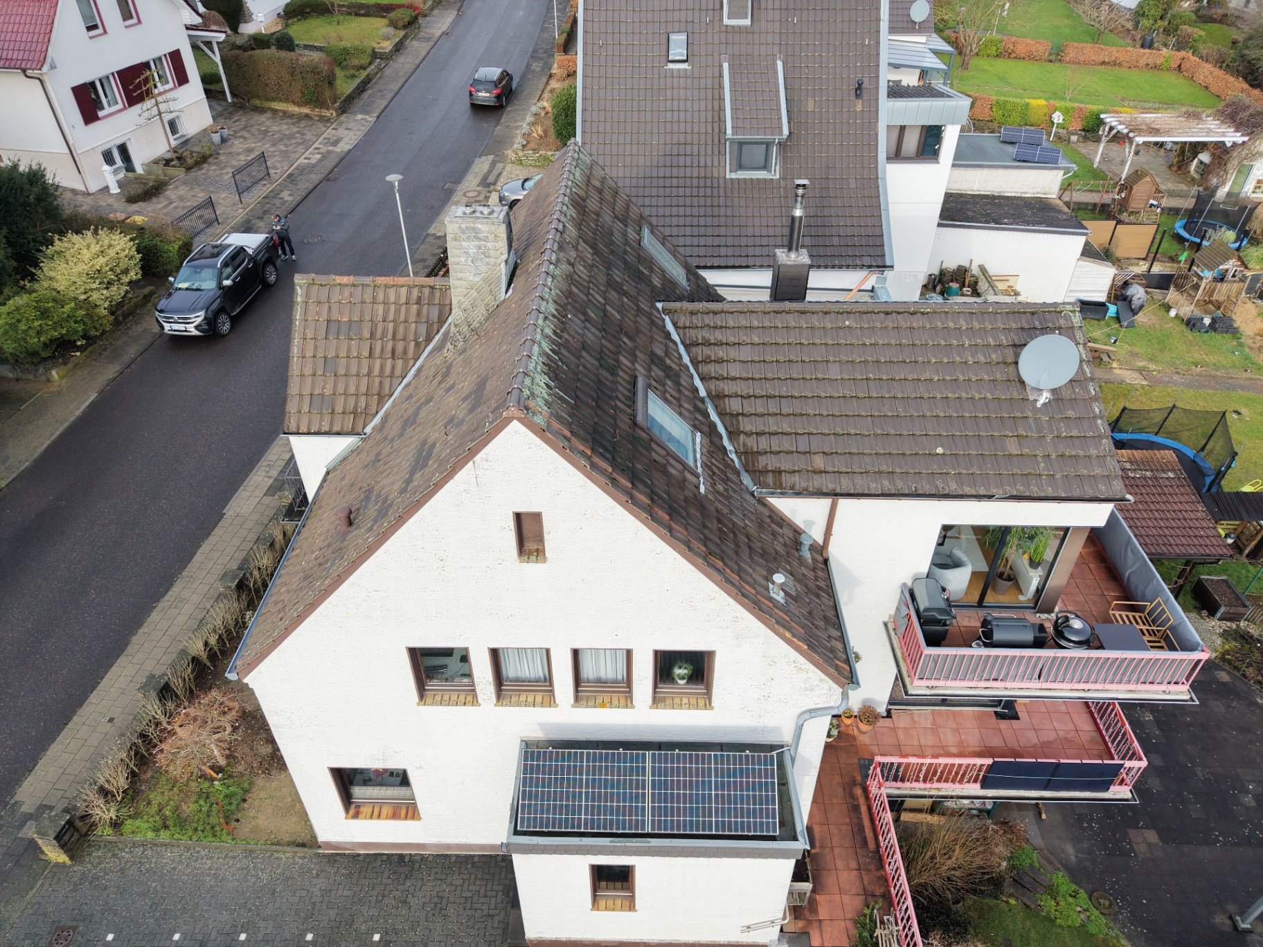 Wohnhaus – Detailansicht der Eindeckung
